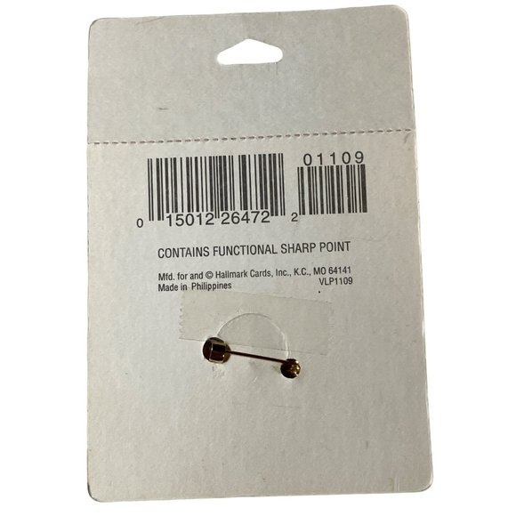 Hallmark Valentines Day Puppy Pin UNUSED Vintage - Picture 7 of 8